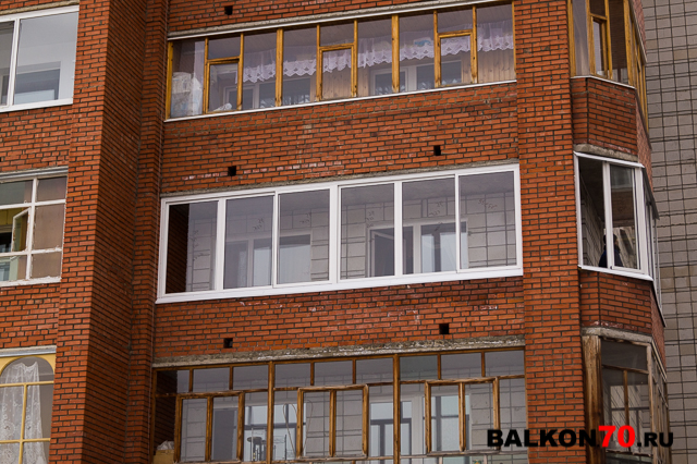 Алюминиевое остекление балкона