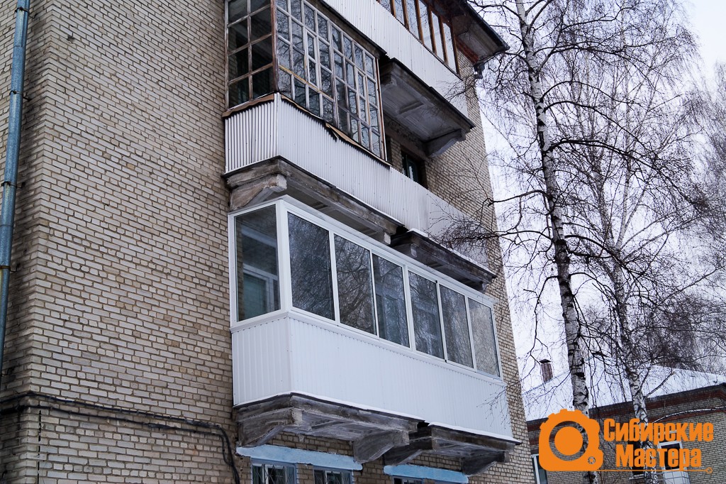 Алюминиевые балконы в Томске и Северске. Остекление и отделка под ключ. Низкие цены.
