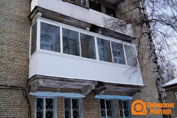 Алюминиевые балконы в Томске и Северске. Остекление и отделка под ключ. Низкие цены.