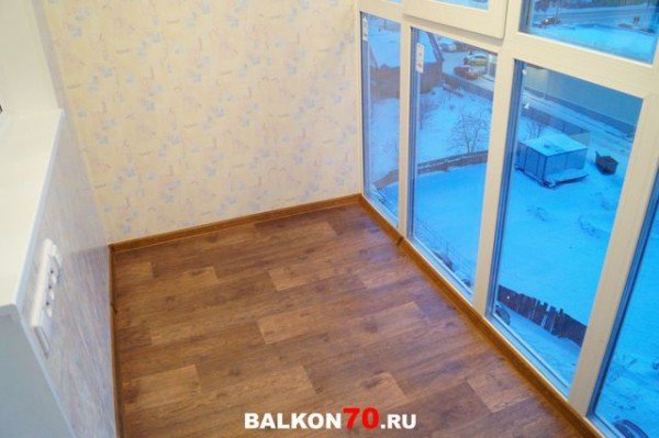 Комплексная отделка лоджии в Томске