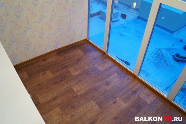 Комплексная отделка лоджии в Томске